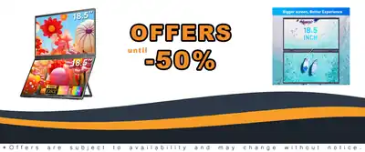 18.5inch Portable Dual Monitor 1080P FHD Extender