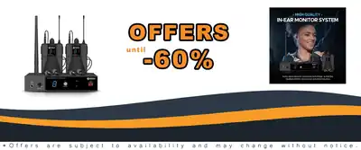 Debra ER-280 UHF Wireless IEM System for Stage Live Performance