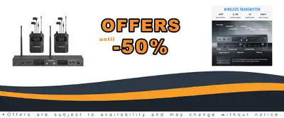 Phenyx Pro UHF Mono Wireless IEM System 2x50 Frequencies