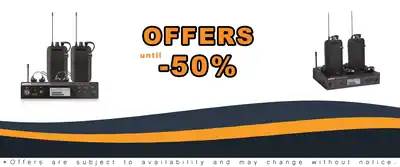 Shure PSM300 P3TR112TW Wireless Earbuds Twinpack H20 Band